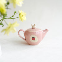Fumiko Kondo 近藤布美子 - Pink Rabbit Teapot FK32