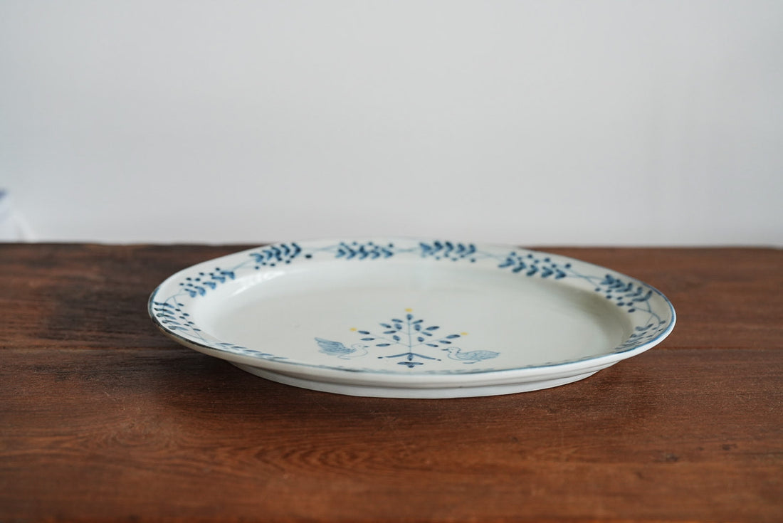 Maya Inamura 稲村真耶 Large Flower Oval Plate MI23