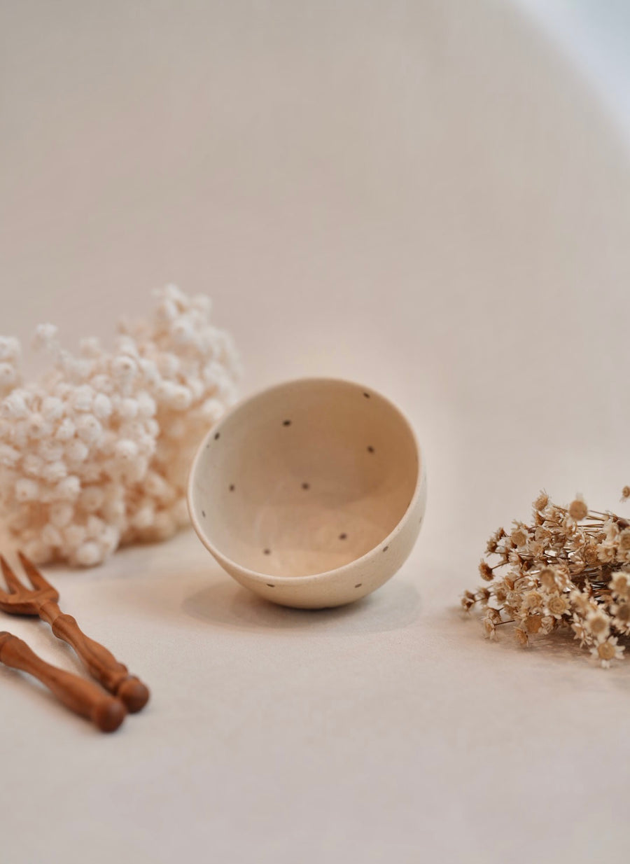 Chiho Yoshida 穗屋工房- Rice Bowl - Line & Dots CY07