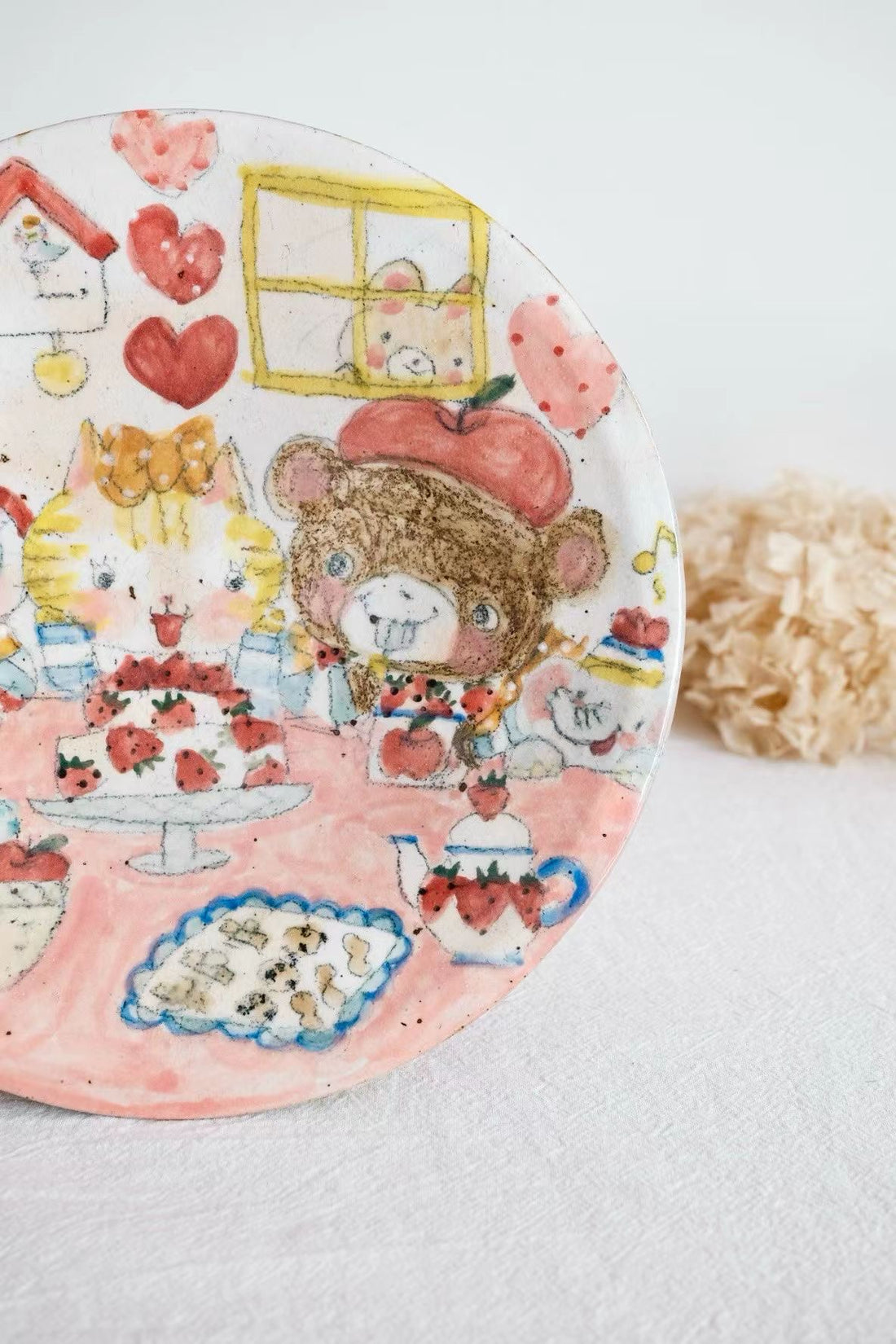 Asako Yamaguchi 山口麻子 Animal Pedestal Plate AI24