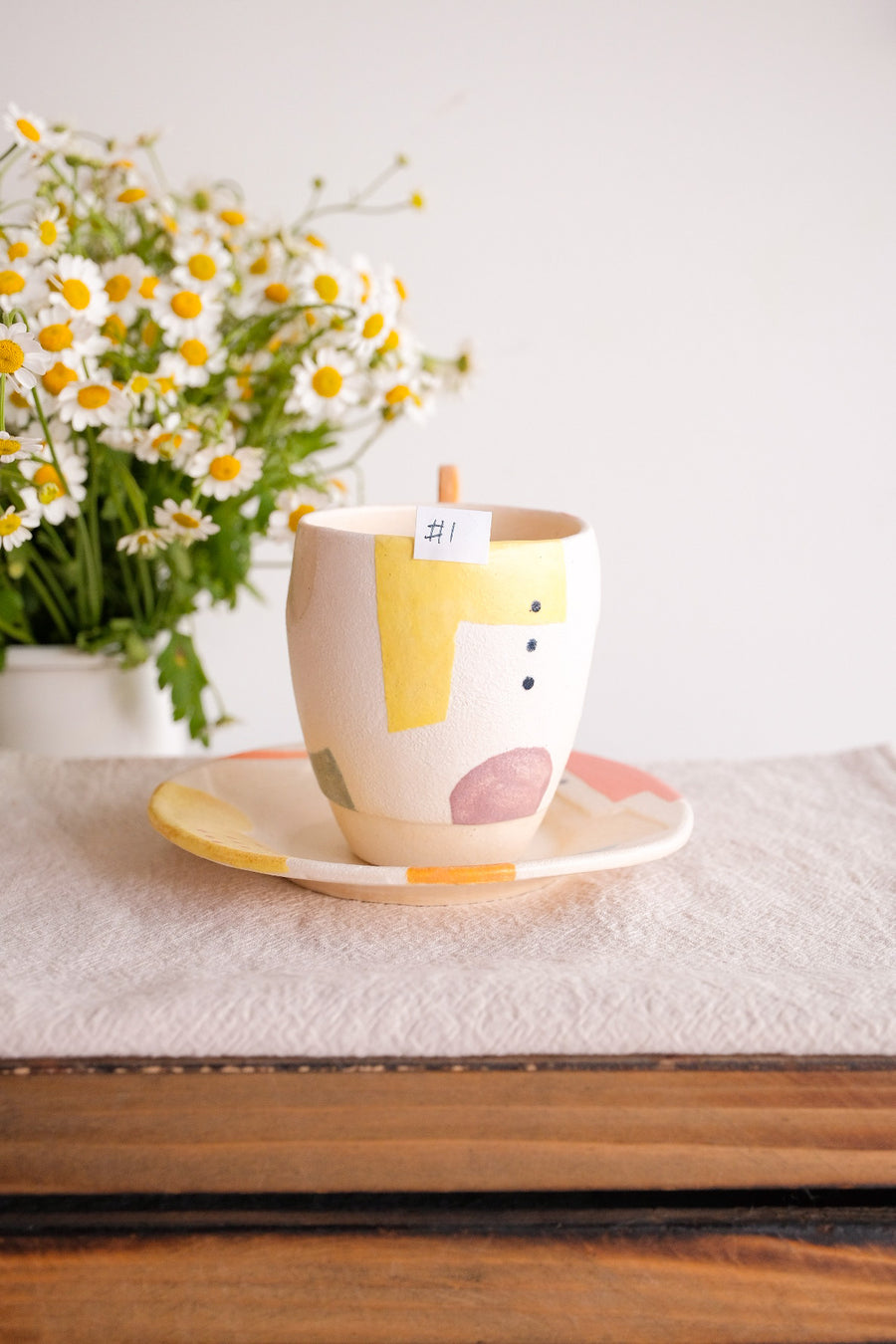 Hacorie 石丸和美 Mug with Saucer Set - Geometry HC11