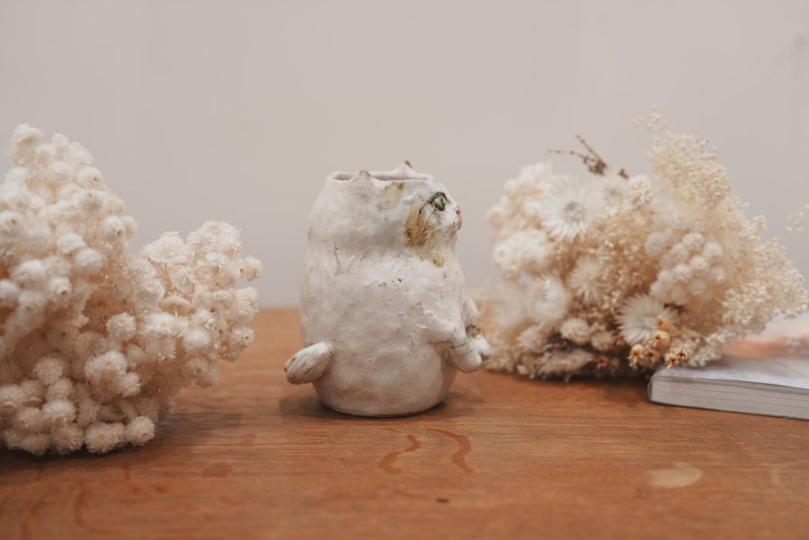 Shoko Matsuura 松浦唱子 Large Cat Flower Vase SM01 #2