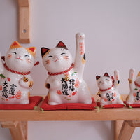 木村桜士堂 Ceramic Lucky Cat - Wealth