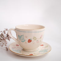 Taki Tomoda 友田多紀 Strawberry Cup and Saucer - TT03