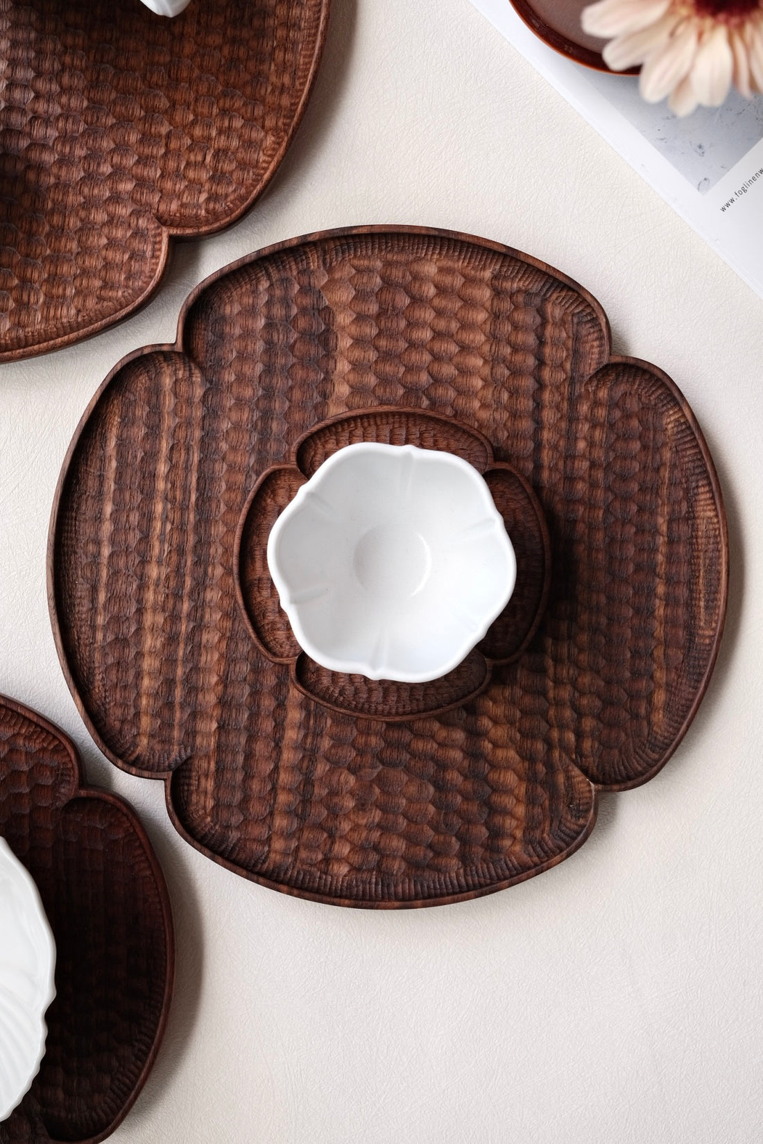 Kazunori Takatsuka 高塚和則 Walnut Wood Coaster KU02