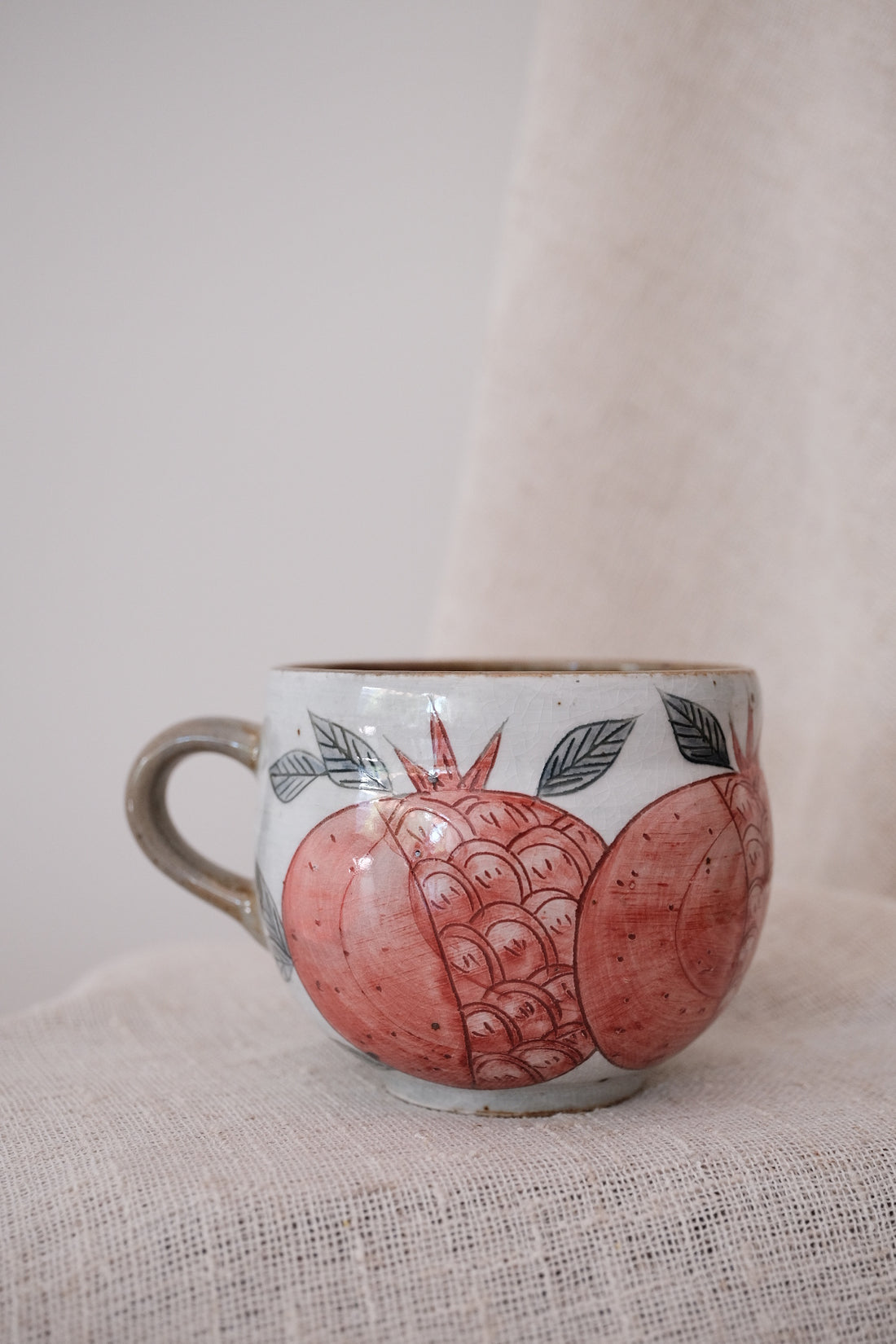 Cool Banana  Belly Mug - Pomegranate