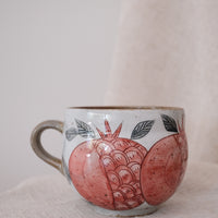 Cool Banana  Belly Mug - Pomegranate