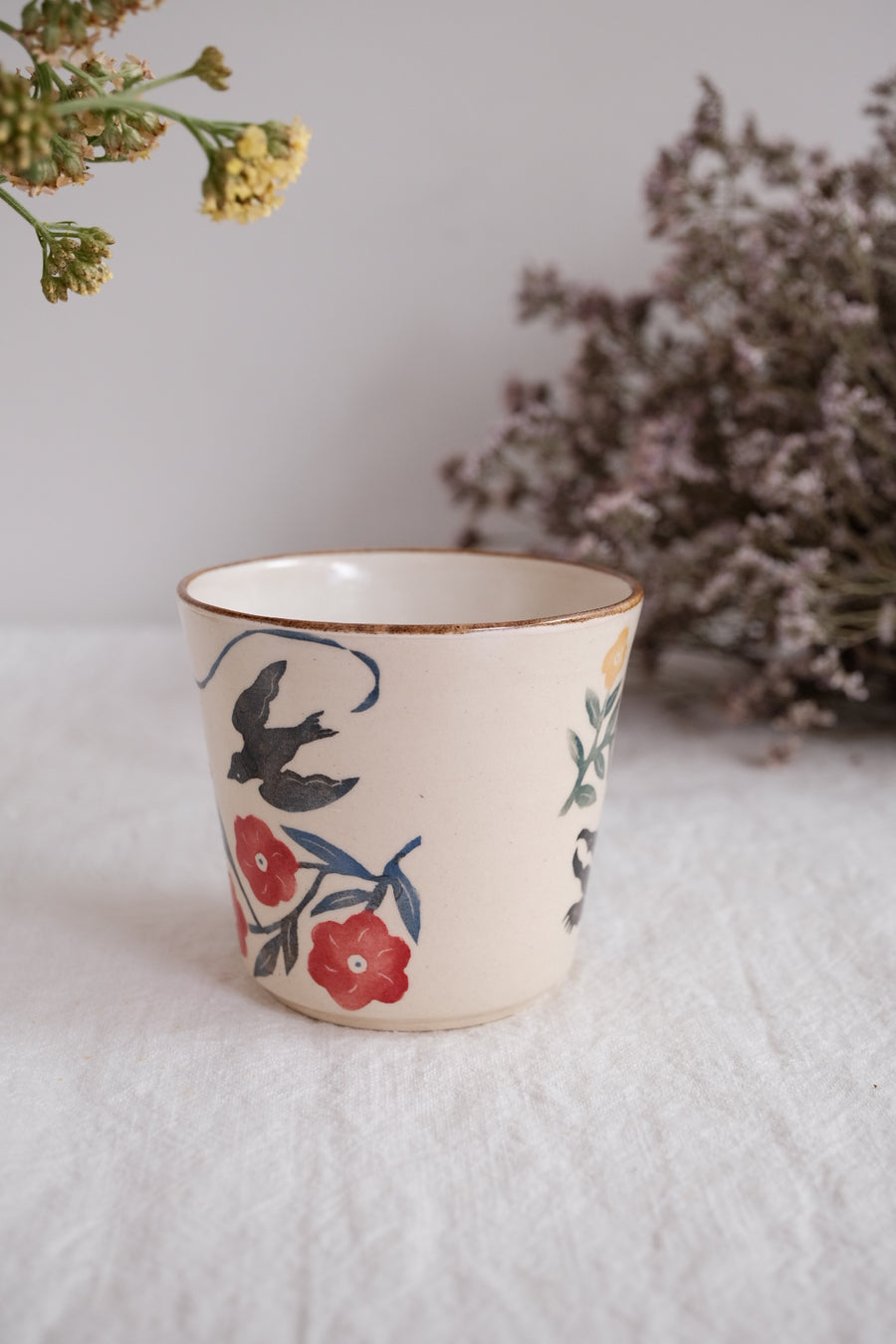 Nakagaki Tomoko Water Color Hand Painted Teacup  #3