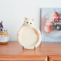 Aya and Yoshiko Wool Felt Animal Coaster -  Cat YS13