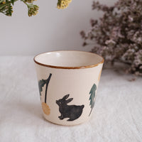 Nakagaki Tomoko Water Color Hand Painted Teacup  #1