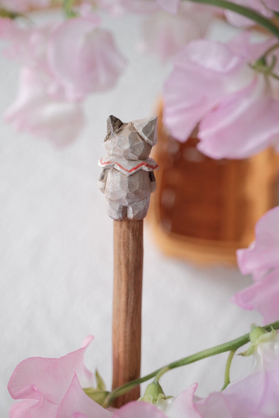 Ayataro Large Spoon - Cat with White Hat - aya10