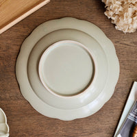 Atelier Gyuusha Large Floral Shape Round Deep Plate