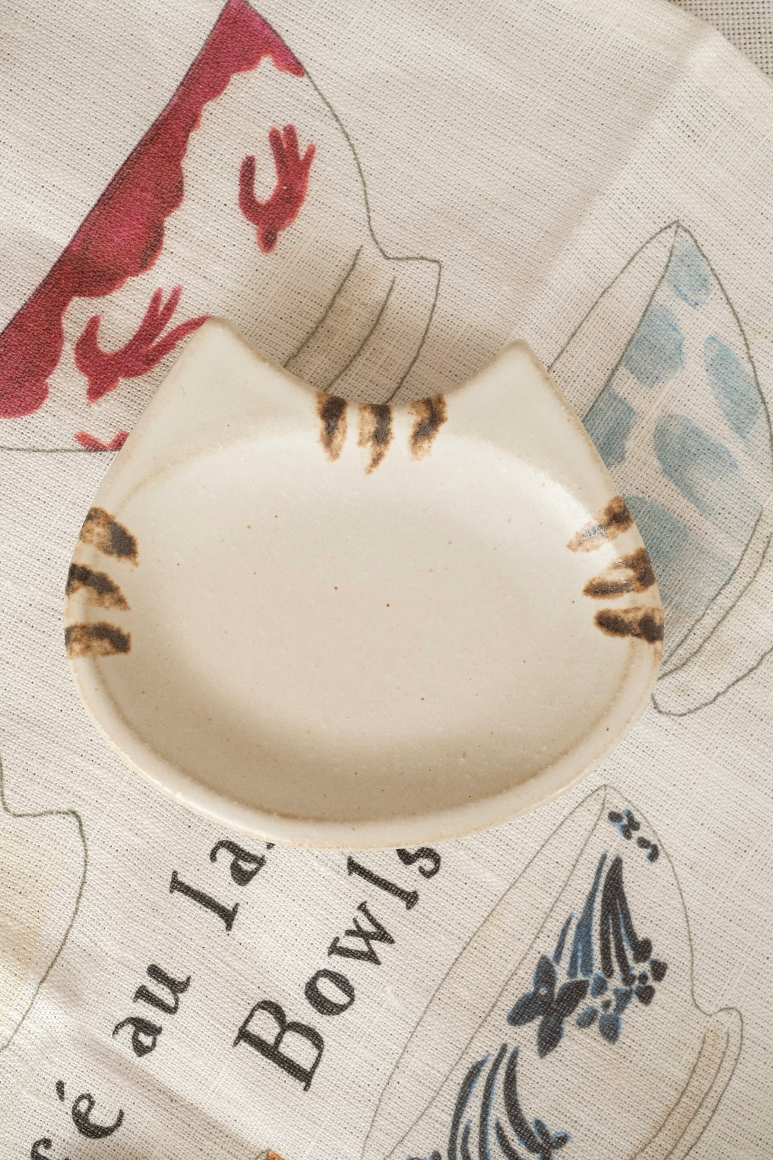 Mashiko Pottery Yoshizawa Neko Mini Dish