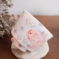 Baizhi Studio - Purple Kinyo Flower Coffee/Tea Cups