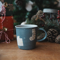 Haruko Harada 原田晴子 Christmas Straight Mug - HH37