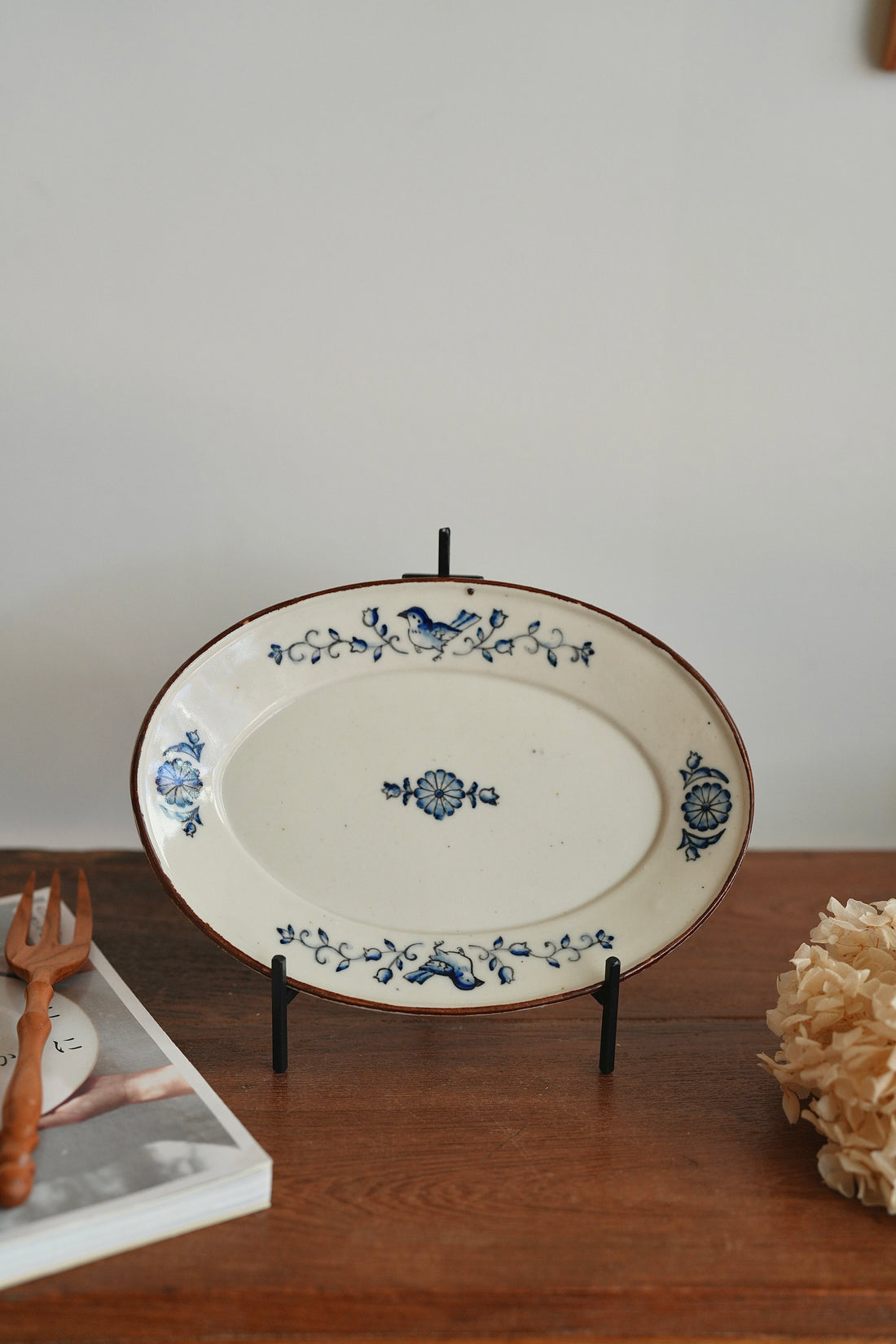 Shinko Nakanishi 中西申幸 Bird Oval Plate SN11