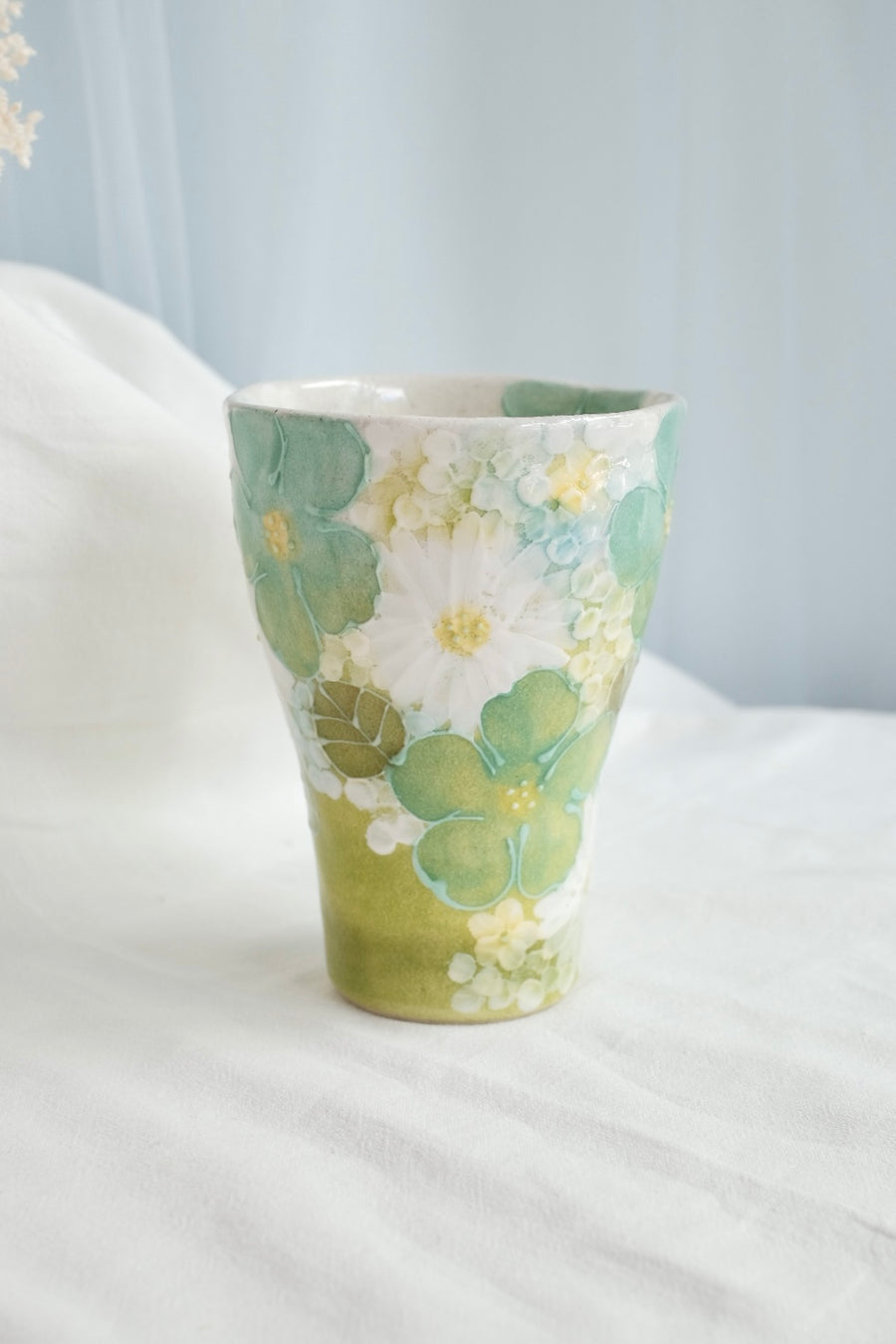 Seto Ware Flower Coke Cup