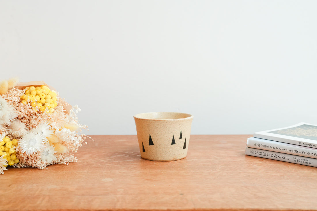 Ken Aoki 青木挙 Mug with Triangles KE16