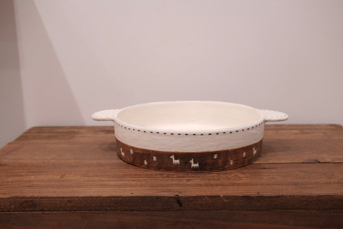 Emishi Kobo 池田匡優&美弥子 - Large Double Handled Bowl EK14