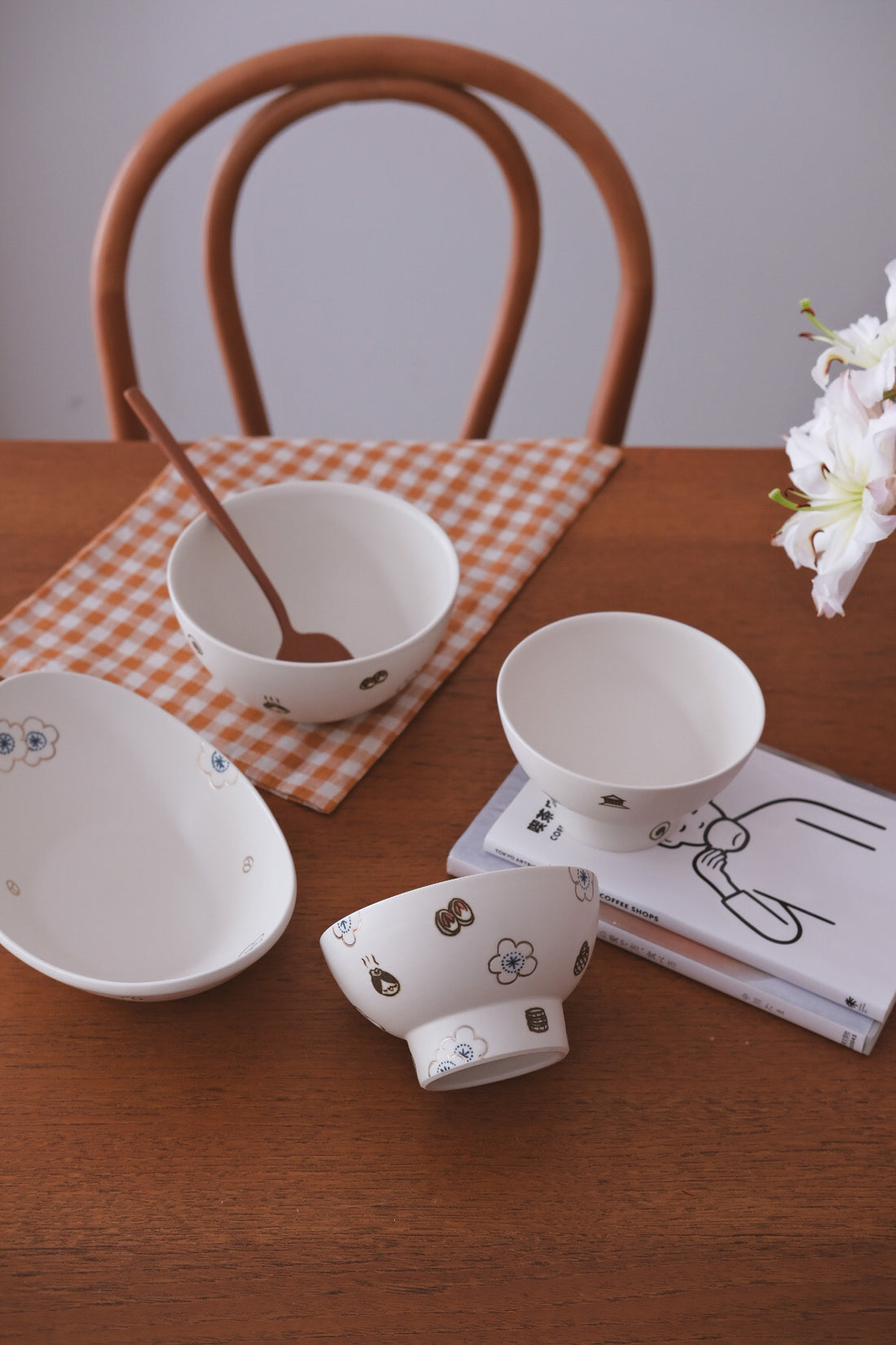 Tobe-ware Rice Bowl / Oval Plate