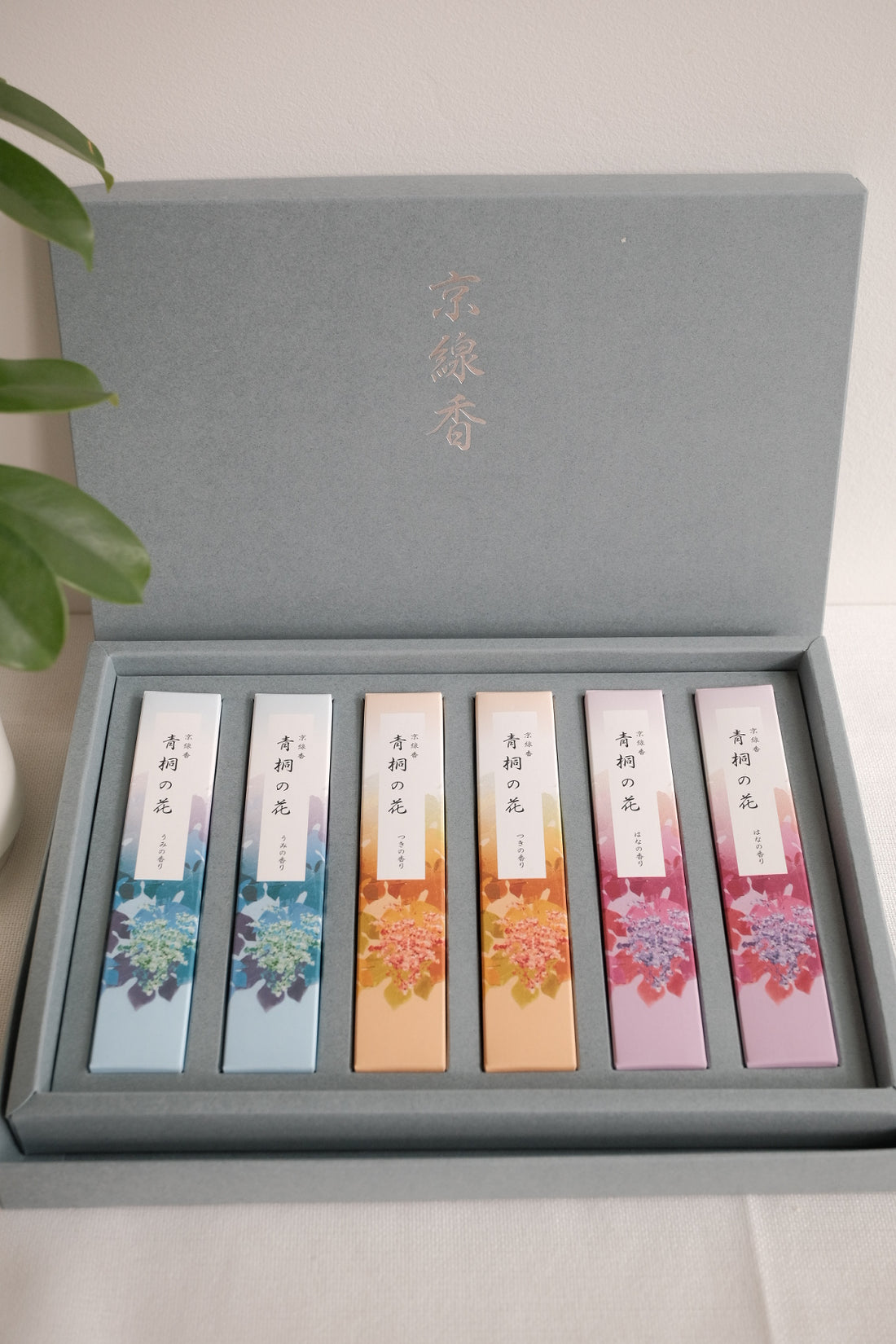 Incense Kousaido Kyoto Incense Set - Blue Paulownia Flower