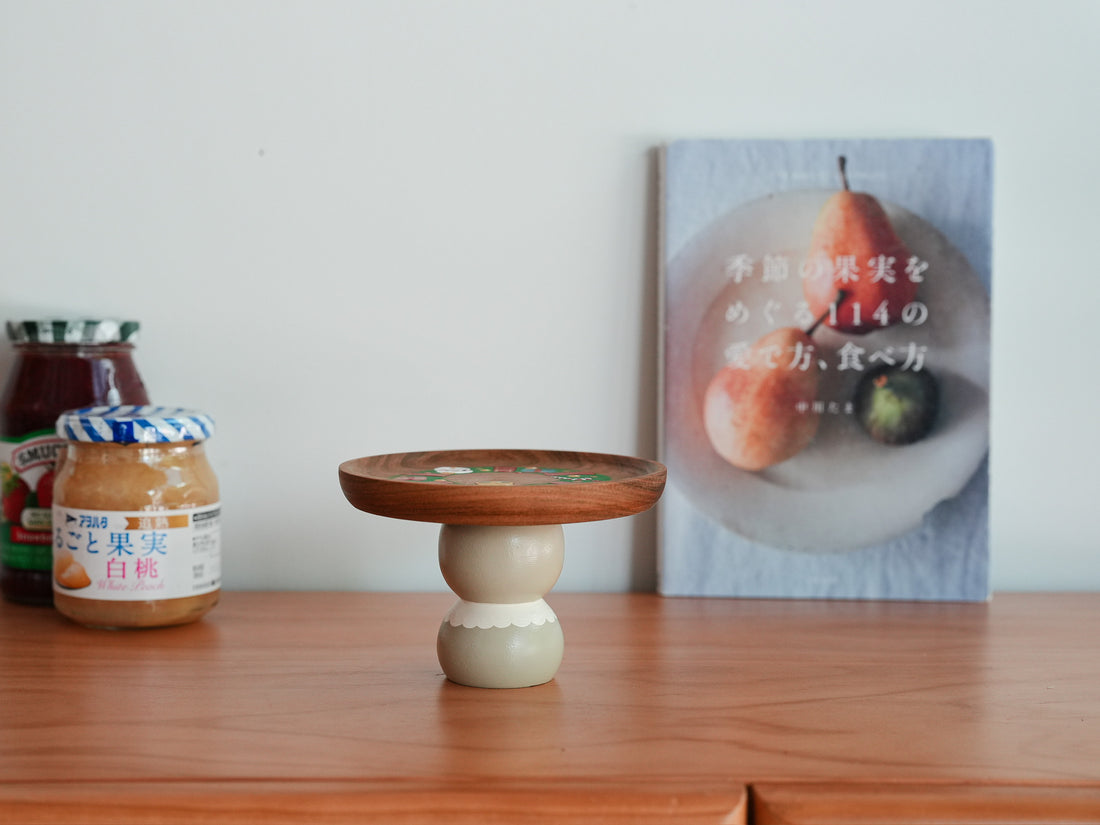 Kiezakka 木繪雜貨 Pedestal Plate - Christmas KZ01