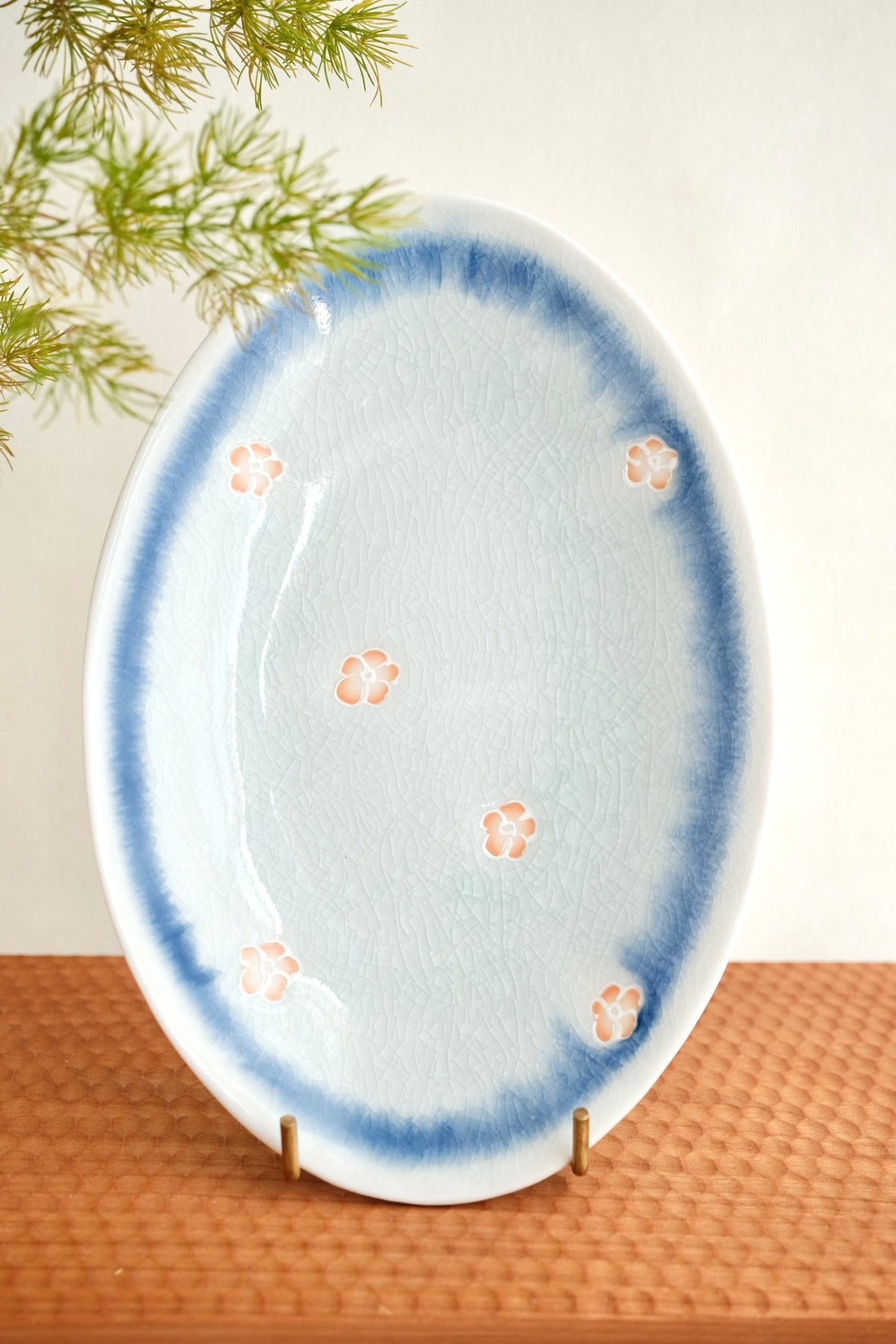 Mino Ware Sakura Free Cup and Plate
