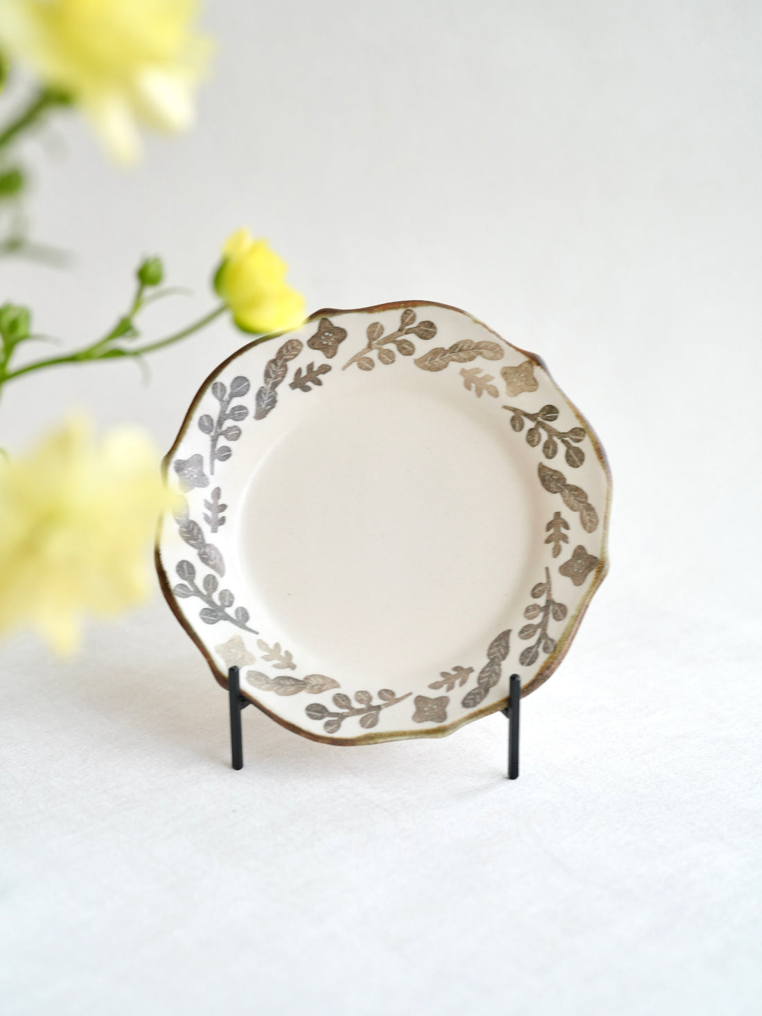 かとうようこ Yoko Kato Flower Plate