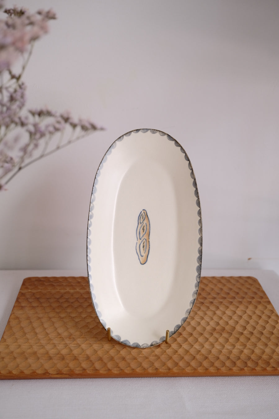 Katsura Saeka Oval Plate - Baguette KA17