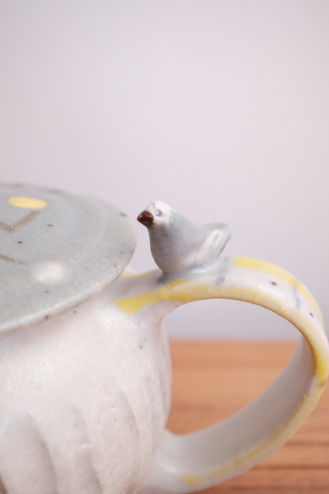 Haruko Harada 原田晴子 Tea Pot with a Bird - HH10 #3