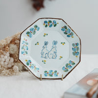 TATA Pottery Studio 田中大輝 & 田边桂- Porcelain Octagon Plate TP05 #4