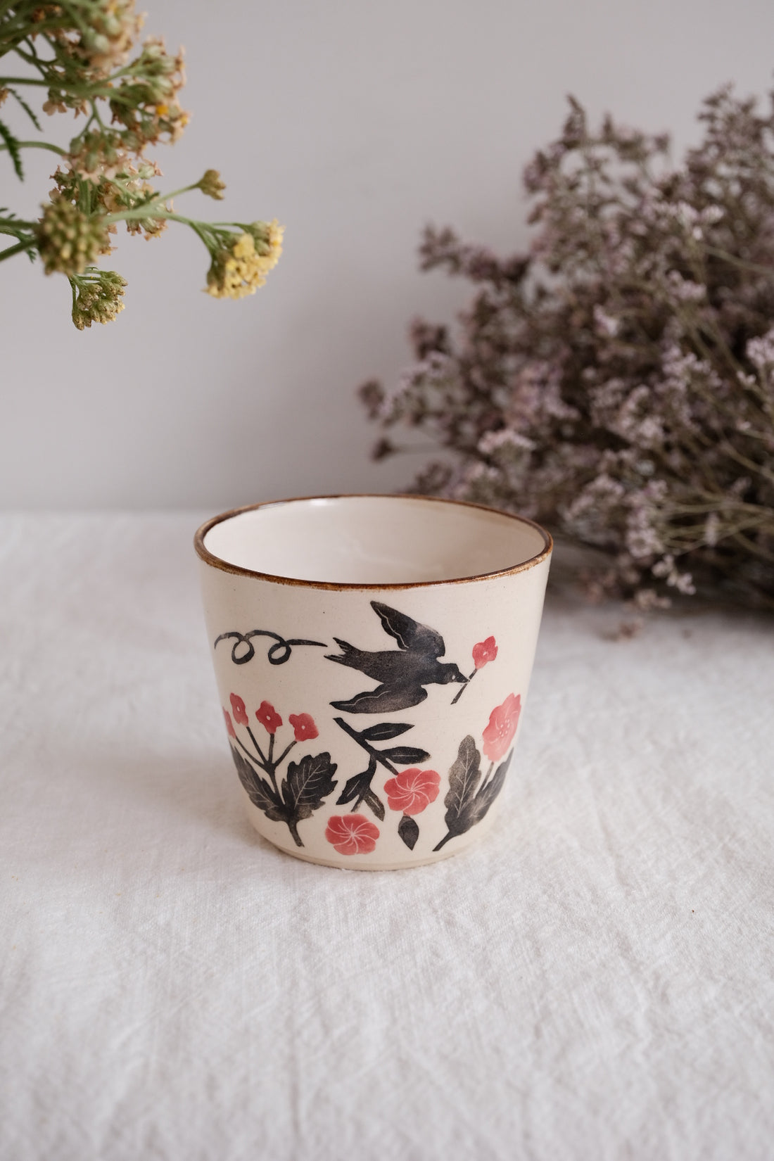 Nakagaki Tomoko Water Color Hand Painted Teacup  #5