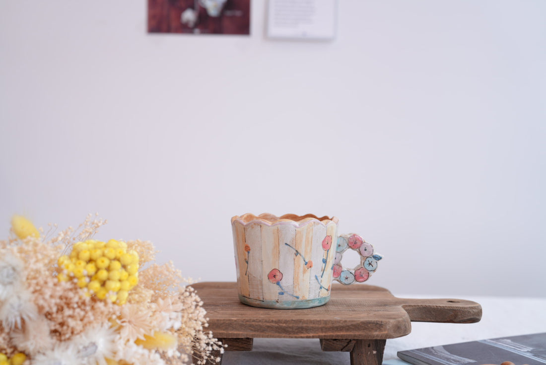 Cozy Nook - Flower Ring Handle Mug- CN05 #2