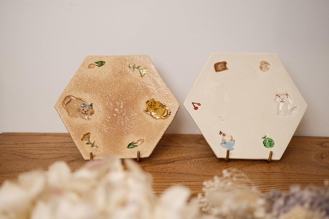 Fukuda Yuko 福田友子 Hexagonal Plate FU06