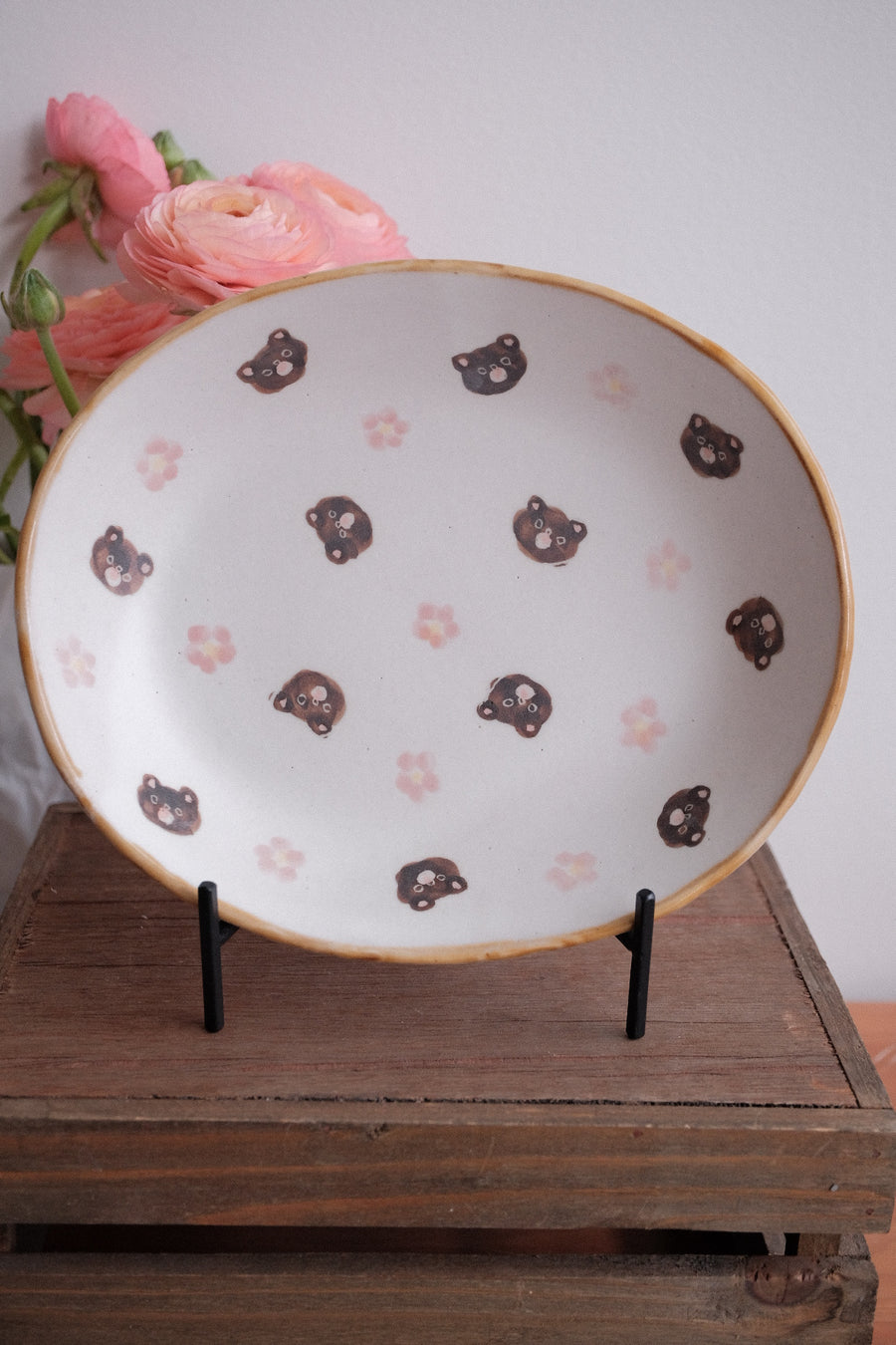 Kato Mikiko 加藤美纪子 Oval Curry Plate - MK09