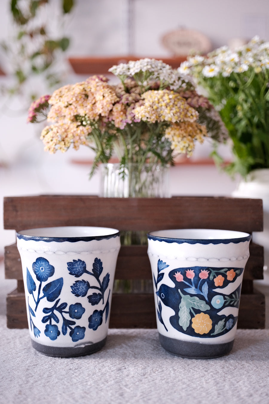 Nakagaki Tomoko Kohiki Hand Painted Free Cup - KP7