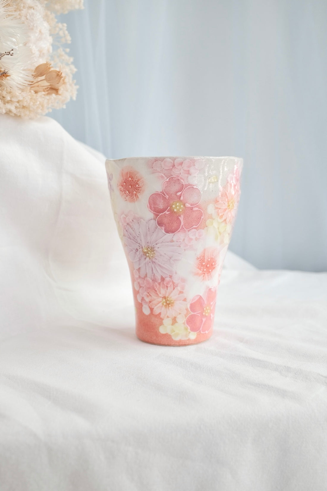 Seto Ware Flower Coke Cup