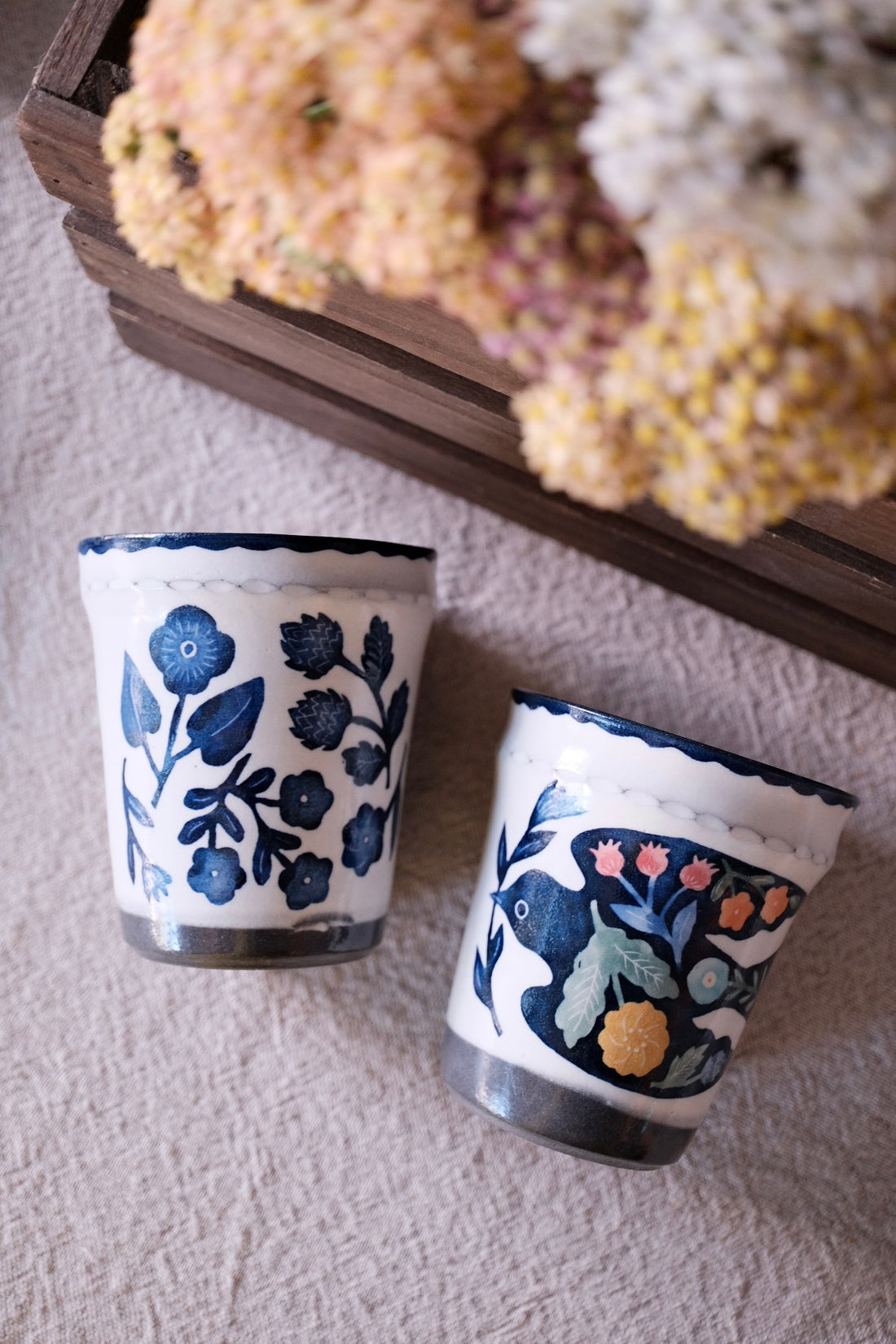 Nakagaki Tomoko Kohiki Hand Painted Free Cup - KP7