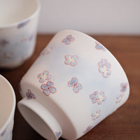 Baizhi Studio - Purple Kinyo Flower Coffee/Tea Cups