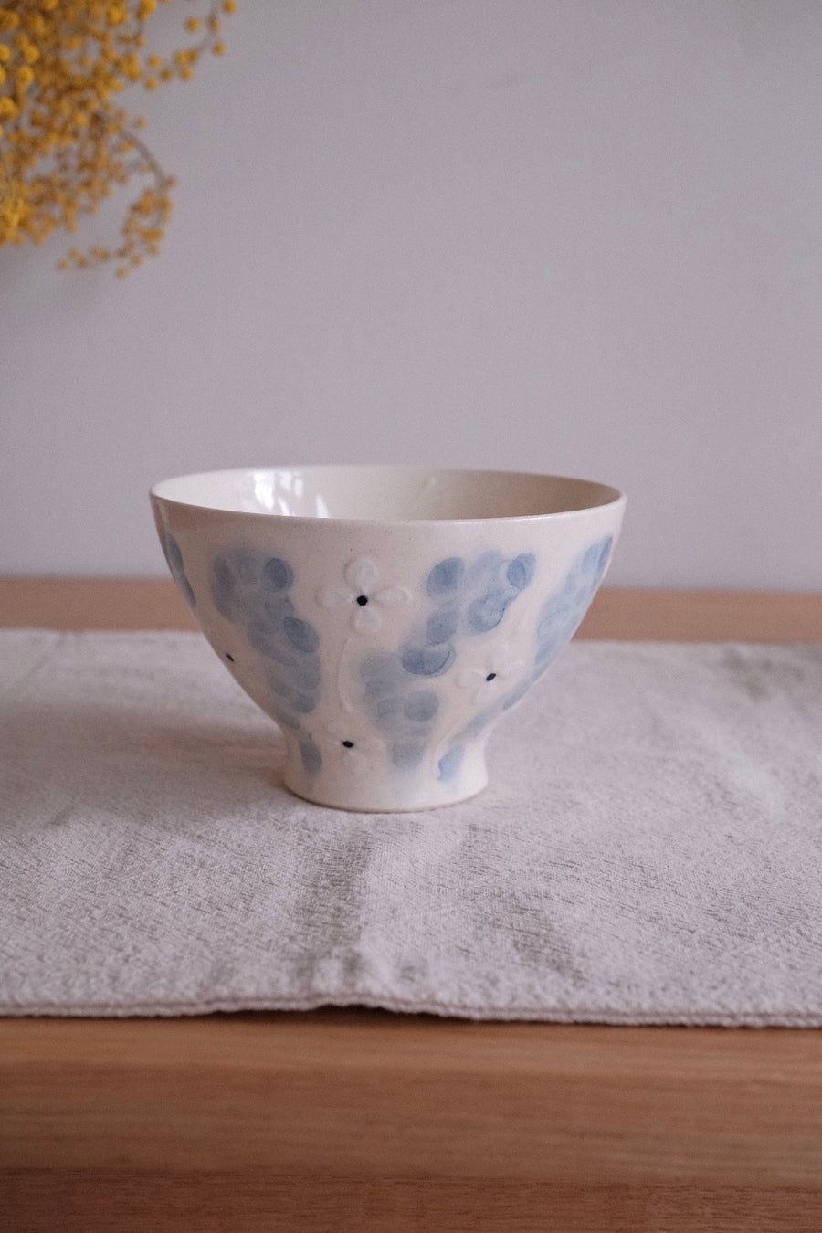 Hasami Ware Flower Rice Bowl