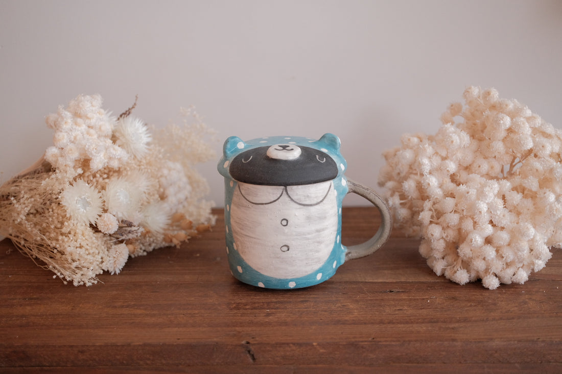 Fumiko Tsuchihashi 土橋文子 - Mug with Lid FT10 #7