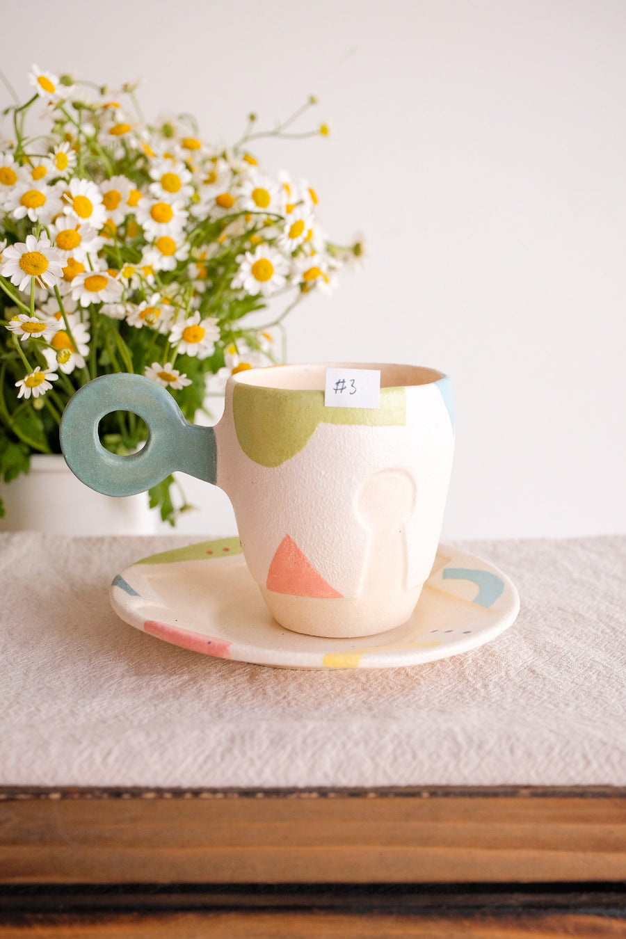 Hacorie 石丸和美 Mug with Saucer Set - Geometry HC11