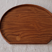 Wooden Half Moon Tray