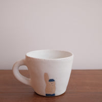 Aya Watanuki 綿貫彩 Mug Large - White Swimming