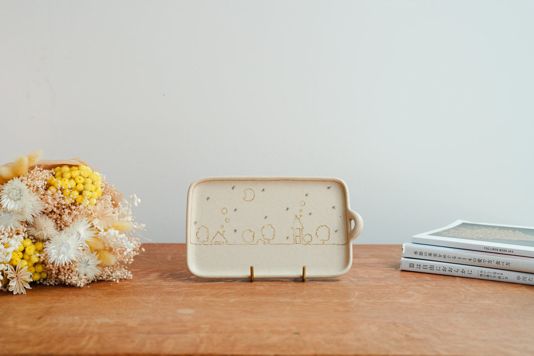 Chiho Yoshida 穗屋工房 Tray with Handle - CY44