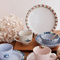 Aiko Miura 三浦愛子 Strawberry Mug with Saucer - Pink AM17