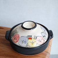 Donabe Banko Ware No.8 Flower Clay Pot
