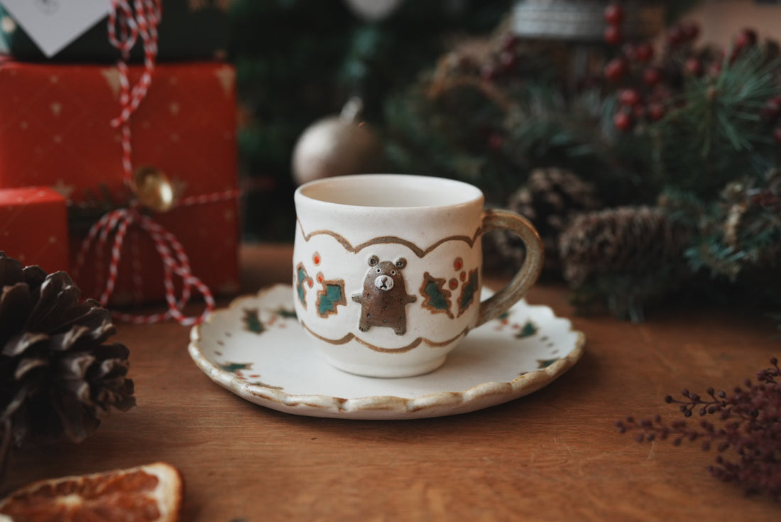 Naori Wagatsuma 我妻なおり - Christmas Round Plate NW04