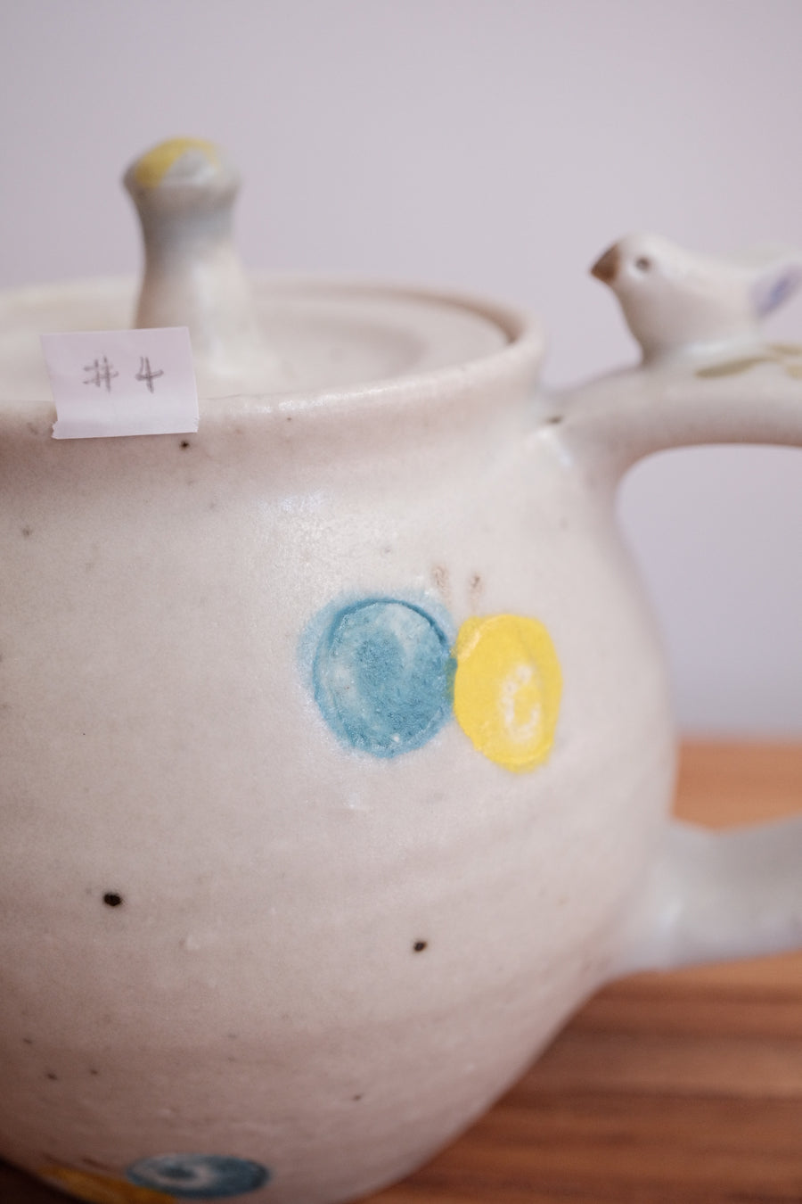 Haruko Harada 原田晴子 Tea Pot with a Bird - HH10 #4