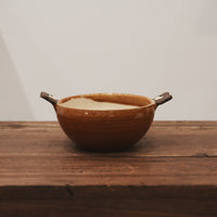 Fumiko Kondo 近藤布美子 - Brown Bear Bowl with Handle FK19